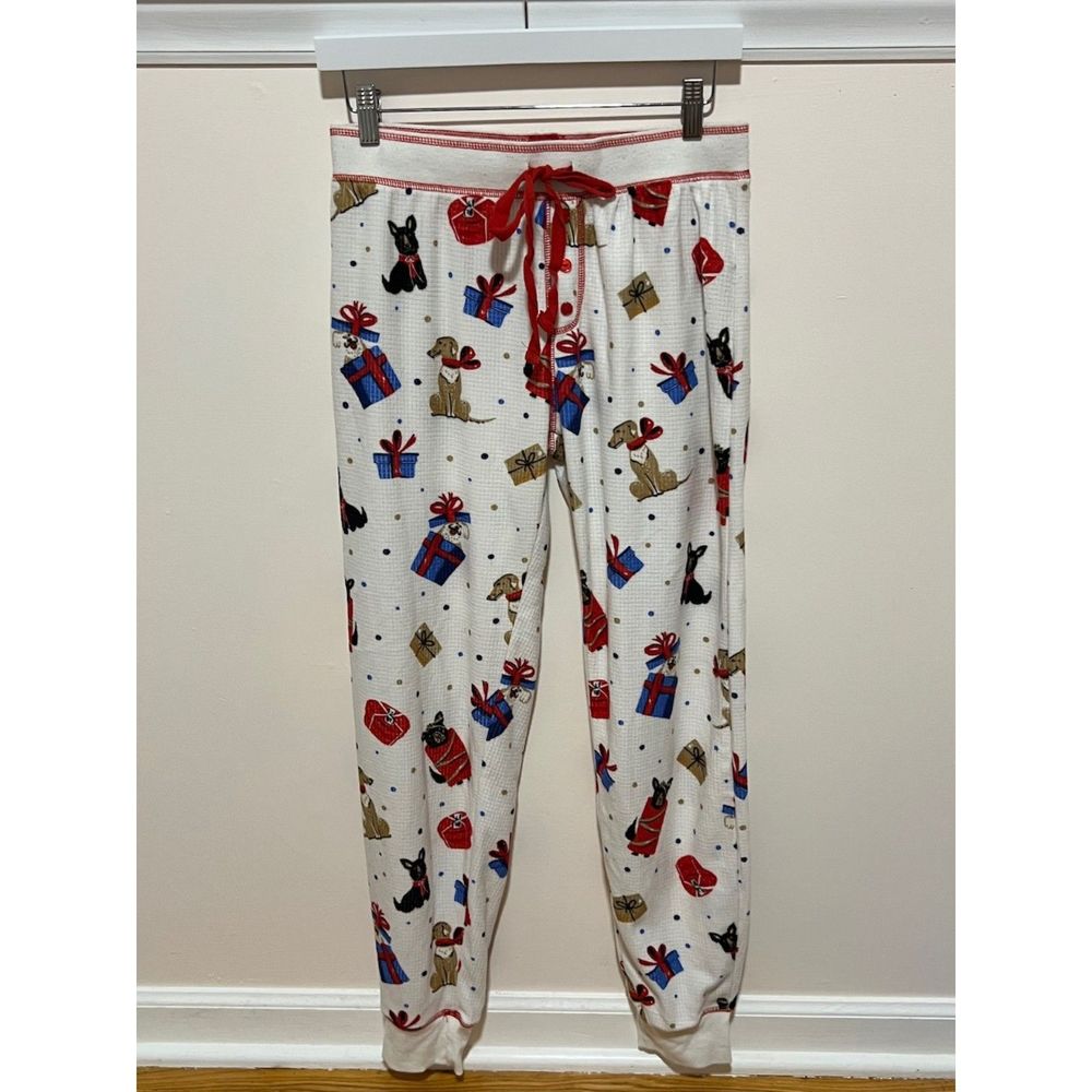 PJ Salvage Waffle Christmas Pajama Pants with Drawstring Size S